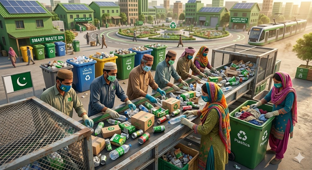 circular economy in Pakistan example recycling